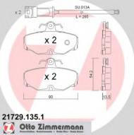 Комплект тормозных колодок ZIMMERMANN 21729.135.1