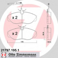 Комплект тормозных колодок ZIMMERMANN 21797.195.1