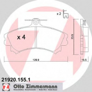 Комплект тормозных колодок ZIMMERMANN 21920.155.1