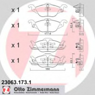 Комплект тормозных колодок ZIMMERMANN 23063.173.1