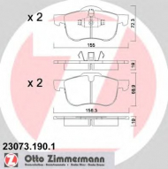 Комплект тормозных колодок ZIMMERMANN 23073.190.1