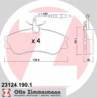 Комплект тормозных колодок ZIMMERMANN 23124.190.1