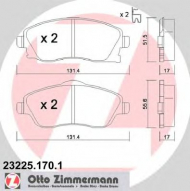 Комплект тормозных колодок ZIMMERMANN 23225.170.1