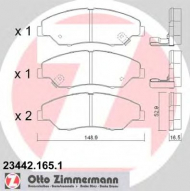 Комплект тормозных колодок ZIMMERMANN 23442.165.1