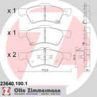 Комплект тормозных колодок ZIMMERMANN 23640.190.1