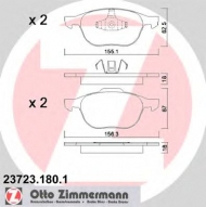 Комплект тормозных колодок ZIMMERMANN 23723.180.1