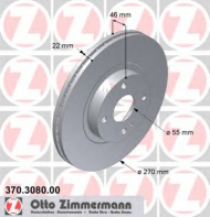 Тормозной диск ZIMMERMANN 370.3080.00