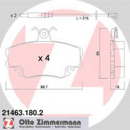 Комплект тормозных колодок ZIMMERMANN 21463.180.2