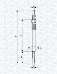 Свеча накаливания MAGNETI MARELLI 062900048304