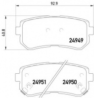 Комплект тормозных колодок HELLA 8DB 355 014-911