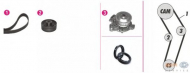 Комплект водяного насоса / зубчатого ремня BEHR HELLA SERVICE 8MP 376 807-841