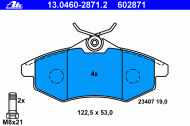 Комплект тормозных колодок ATE 13.0460-2871.2