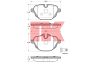 Комплект тормозных колодок NK 221545