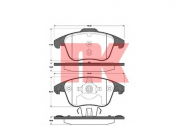 Комплект тормозных колодок NK 221956