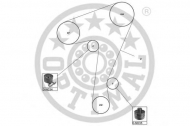 Ременный комплект OPTIMAL SK-1210