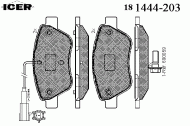 Комплект тормозных колодок ICER 181444-203