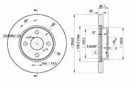 Тормозной диск ICER 78BD2040