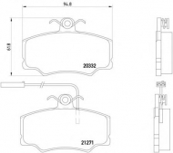 Комплект тормозных колодок PAGID T5047