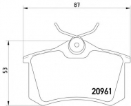 Комплект тормозных колодок PAGID T5075
