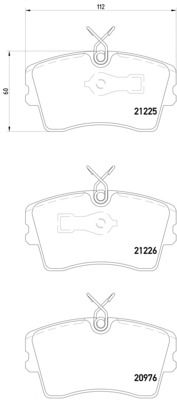 Комплект тормозных колодок PAGID T5041