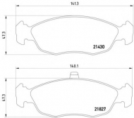 Комплект тормозных колодок PAGID T1137