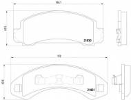 Комплект тормозных колодок PAGID T1159