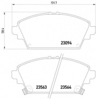 Комплект тормозных колодок PAGID T3111