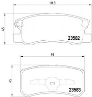 Комплект тормозных колодок PAGID T1276