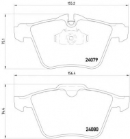 Комплект тормозных колодок PAGID T1584