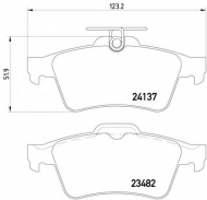 Комплект тормозных колодок PAGID T1489