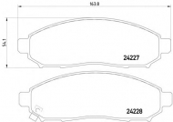 Комплект тормозных колодок PAGID T1522