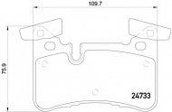 Комплект тормозных колодок PAGID T2043