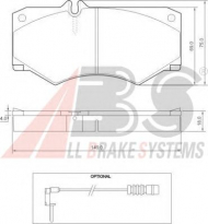 Комплект тормозных колодок A.B.S. 36490 OE