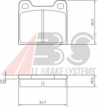 Комплект тормозных колодок A.B.S. P 59 001