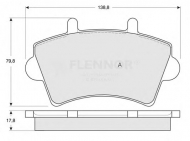 Комплект тормозных колодок FLENNOR FB210851