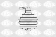 Комплект пыльника SASIC 9004600