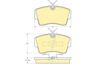 Комплект тормозных колодок GIRLING 6103391