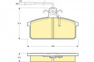 Комплект тормозных колодок GIRLING 6104221