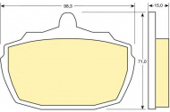 Комплект тормозных колодок GIRLING 6107526