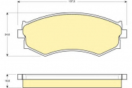 Комплект тормозных колодок GIRLING 6107659