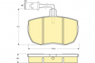 Комплект тормозных колодок GIRLING 6107796
