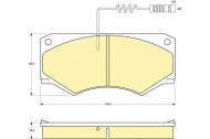 Комплект тормозных колодок GIRLING 6110679