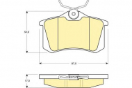 Комплект тормозных колодок GIRLING 6113301