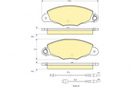 Комплект тормозных колодок GIRLING 6113364