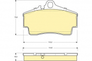 Комплект тормозных колодок GIRLING 6113959