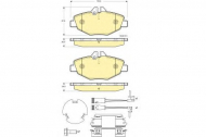 Комплект тормозных колодок GIRLING 6115424