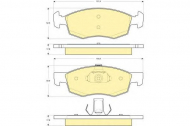 Комплект тормозных колодок GIRLING 6115882