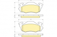 Комплект тормозных колодок GIRLING 6131363