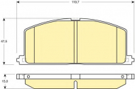 Комплект тормозных колодок GIRLING 6131849