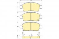 Комплект тормозных колодок GIRLING 6132189
